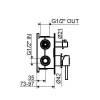 Скрытая часть Plumberia Selection INT9036 для смесителя фото 2