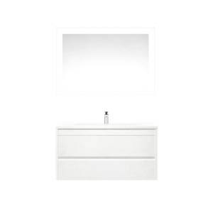 Мебель для ванной Art&Max Family 100, подвесная, Bianco Lucido