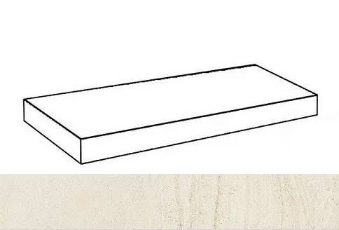Ступень Italon Рум 620070001223 Стоун Уайт угловая левая 33x60