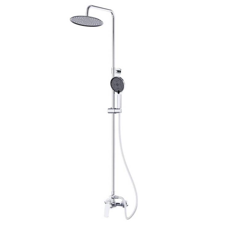 Душевая стойка BelBagno Marino MARINO-DOCM-CRM хром, со смесителем