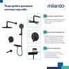 Душевая система Milardo Rora RORBL03M68 черный матовый фото 7