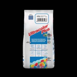 Затирка Mapei Ultracolor Plus с водоотталкивающим и антигрибковым эффектом 172 синий космос 2кг