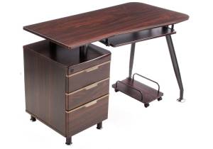 Компьютерный стол Woodville Erida 1679 Коричневый / Коричневый