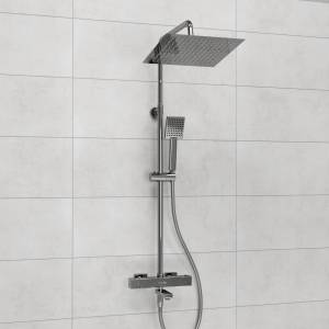 Душевой комплект Wasserkraft A199.118.141.087.CH Thermo с термостатическим смесителем, хром