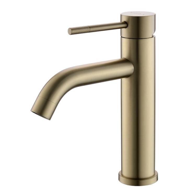 Смеситель для раковины Voda Vessel Gold VSL26MG золотой сатин