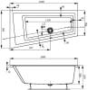 Акриловая ванна Vagnerplast Cavallo offset 160x90 L фото 10