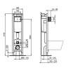 Комплект Чаша для унитаза подвесного Ideal Standard Connect E803501 + Крышка-сиденье Ideal Standard Connect E712701 с микролифтом, петли хром + Система инсталляции для унитазов Ideal Standard Prosys Eco Frame M W220101 фото 3