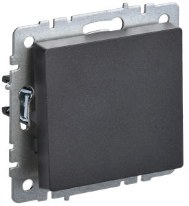 Выключатель 1-клавишный IEK Brite BR-V10-0-10-K02 черный