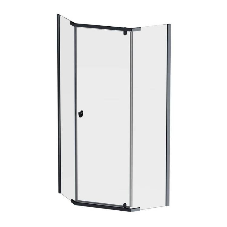 Душевой уголок Am.Pm Sunny W87G-405-9090-BT профиль черный, стекло прозрачное, 90x90