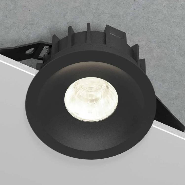 Встраиваемый точечный светодиодный светильник Elektrostandard Combi 25069/LED 20W 4000K черный