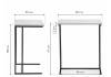 Стол приставной Woodville Ваин 595669 дуб велингтон 50x35x61 фото 2