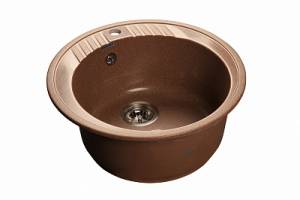 Мойка кухонная GranFest Rondo GF-R--520 D=520 мм терракот