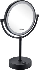 Косметическое зеркало Wasserkraft K-1005Black с подсветкой