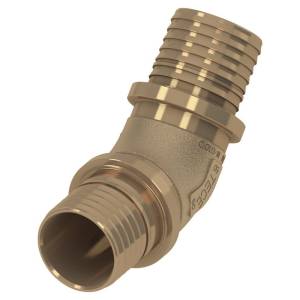 Уголок TECE TECEflex соединительный 45 гр, 40x40, бронза, наружная резьба