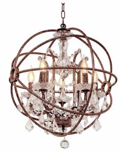 Подвесная люстра Loft IT Foucaults Orb Crystal LOFT1897/6
