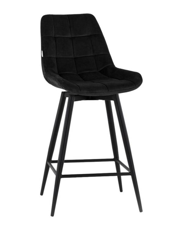Стул полубарный Stool Group Флекс AV 405-N28-K14PM-08(PP) черный с поворотным механизмом