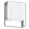 Шторка на ванну Ravak Rosa CVSK1 140/150 L Transparent, профиль блестящий фото 3