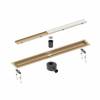 Душевой лоток Timo Drain System DS230209/17 двухсторонняя решетка, матовое золото