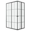 Душевой уголок Niagara Eco NG-1012-14QKL профиль черный матовый, стекло с узором, 120x80x190