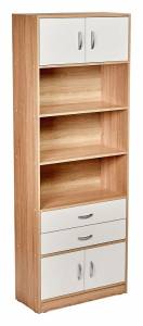 Стеллаж комбинированный МФ Мастер Либерти-51 Либерти-51-ДС-БТ дуб сонома / белый