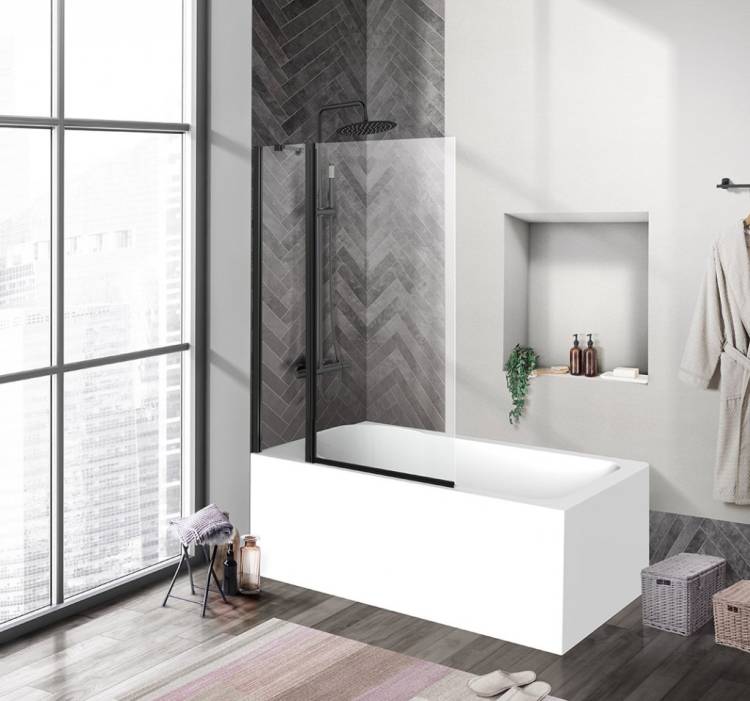 Душевая шторка на ванну BelBagno Uno V-11-80/150-C-Cr