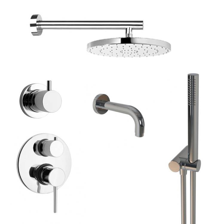 Душевой комплект Paini Cox 78CRSET36911SHBATH на 3 потребителя, хром