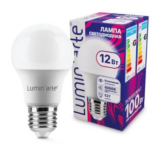 Светодиодная лампа Wolta Lumin Arte LSTD-A60-12W4KE27