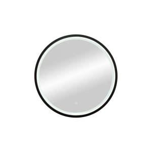 Зеркало Art&Max Livorno AM-Liv-600-DS-F-Nero с подсветкой, 60x60