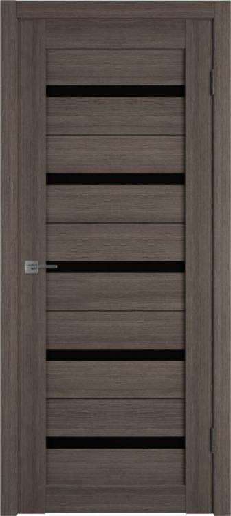 Межкомнатная дверь Владимирская Фабрика Дверей Atum 7 Grey стекло Black Gloss 900x2000