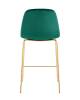 Набор из 2 полубарных стульев Stool Group Валенсия SN OS-001CB HLR-56 gl X2 зеленый, золотые ножки фото 5
