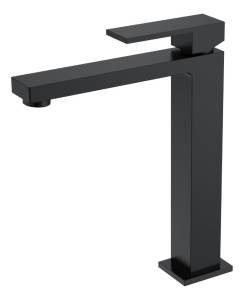 Смеситель для умывальника Boheme Qubic 472-B высокий Black