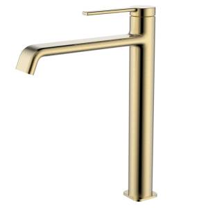 Смеситель для раковины AQUAme Asti AQM6414BG шлифованное золото