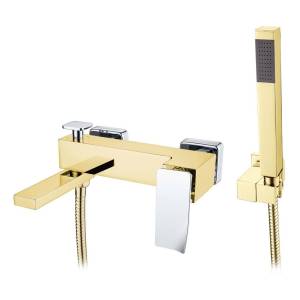 Смеситель для ванны Boheme Q 143-GCR.2 Goldcr.2