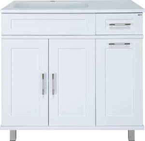 Тумба с раковиной Misty Купер 90 L с бельевой корзиной