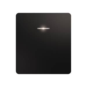 Выключатель 1-клавишный перекрестный Kranz Round KR-78-0718-3 оникс