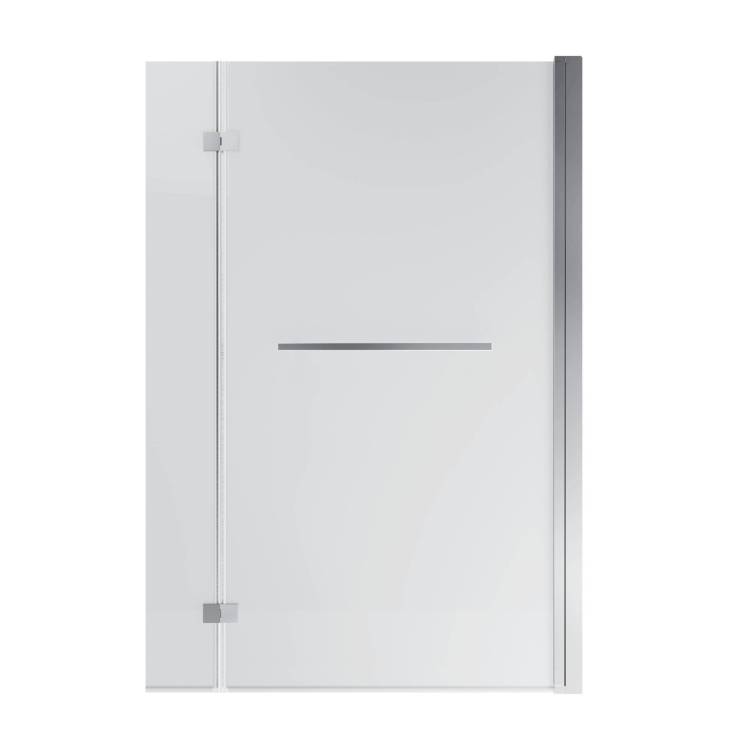 Шторка для ванны Grossman GR-108 15х80x140 алюминиевый профиль, стекло ПРОЗРАЧНОЕ 6мм