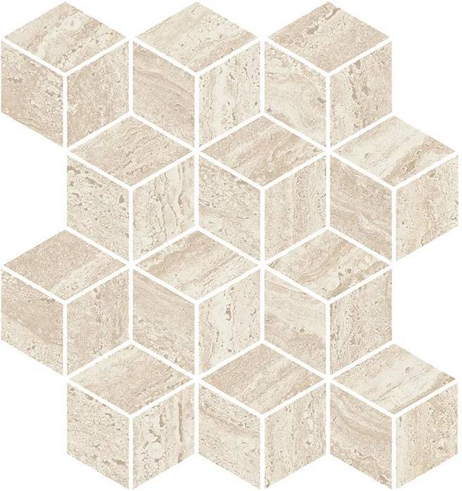 Мозаика Kerama Marazzi Про Травертин KMD2MSM015BR мозаичный бежевый светлый матовый обрезной 34.5x37