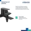 Смеситель для ванны Milardo Azure AZUBL00M02 черный фото 6
