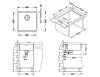 Мойка кухонная Alveus Kombino 30 1100235 Sat-90 с сифоном, 40x40 фото 4
