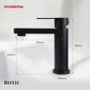 Смеситель для раковины BOND Smart B69-2188 черный матовый фото 4