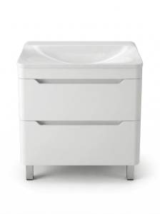 Тумба с раковиной Uperwood Ocean KOceanF80w2 белая, 80 см