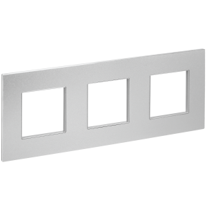 Рамка 3-постовая IEK Skandy SK-M32-M-K23 серебряный
