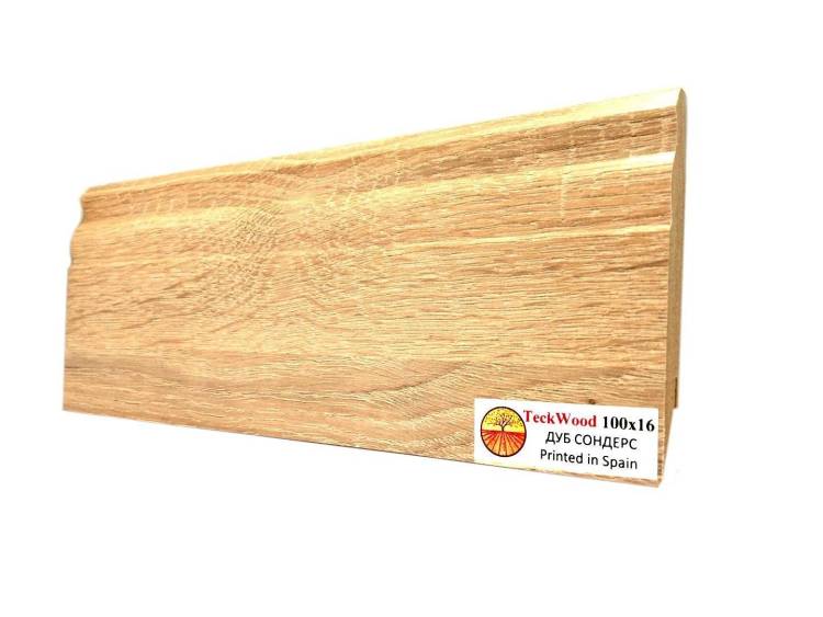 Плинтус МДФ TeckWood цветной Дуб Сондерс (Oak Sonders) 2150х100х16