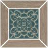 Вставка Kerama Marazzi Тровазо ID158 наборный коричневый тёмный матовый 13x13x0.9 фото 2