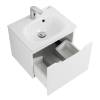 Тумба с раковиной Belbagno Etna ETNA-600-1C-SO-BL-P 59.6x39.2x40 Bianco Lucido подвесная с одним выкатным ящиком фото 5