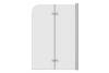 Шторка на ванну Relisan 100140-CL-CH2 профиль хром, стекло прозрачное, 100x140 фото 4