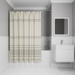 Штора для ванной Iddis Base BD01P24i11 полиэстер, 200x240, зеленый