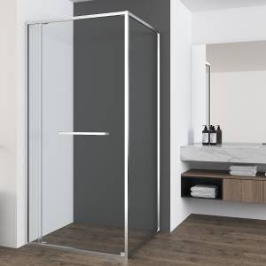 Душевой уголок Vincea Tesi VSRW-7TS9012CL профиль хром, стекло прозрачное, 120x90x200