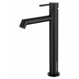 Смеситель для раковины Wonzon & Woghand WW-H1064-MB высокий, черный матовый