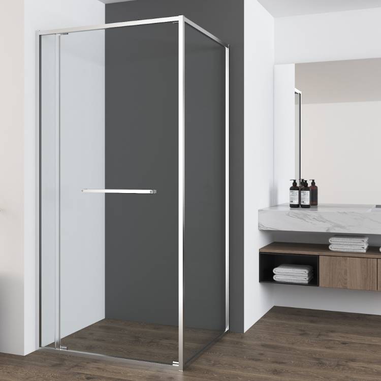 Душевой уголок Vincea Tesi VSRW-7TS9012CL профиль хром, стекло прозрачное, 120x90x200
